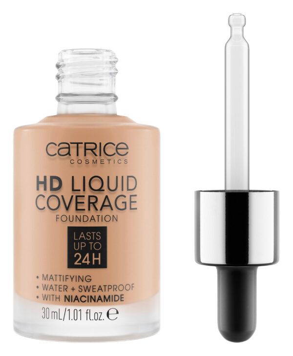 Catrice Jumestuskreem HD Liquid Coverage Foundation 040 /warm beige 30 ml - Image 2