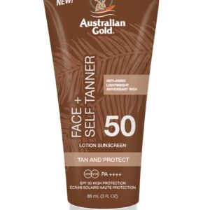 Austalian Gold Spf 50 Face With Self Tanner isepruunistav kreem näole 89ml