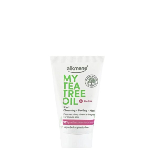Alkmene My Tea Tree kolm ühes näopesugeel-koorija-mask teepuuõliga 20ml