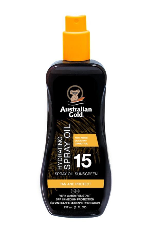 Australian Gold SPF 15 Spray Oil with Carrot  päevitusõli porgandiekstraktiga 237ml
