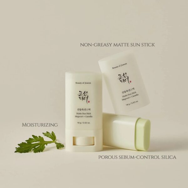 Beauty of Joseon Matte sun stick Mugwort Camelia päikesekaitsepulk SPF 50+18g - Image 4