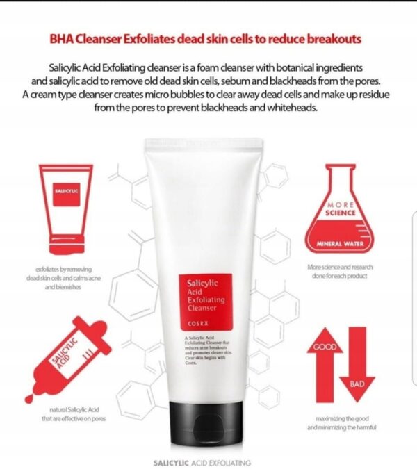 Cosrx Salicylic Acid Daily õrn näopuhastusvahend 150ml - Image 3