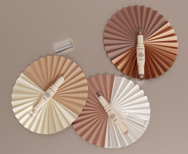 Revuele Dual Contour Stick kontuurimispulk 03 Satin Gold - Image 2