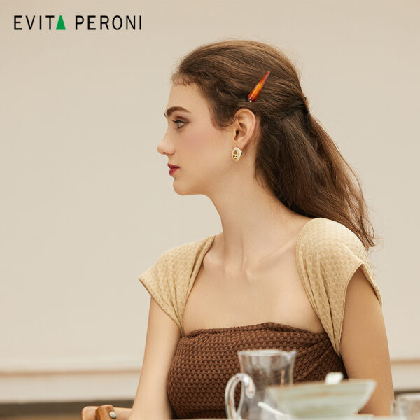 Evita Peroni Alma  Juukseklamber  Mini Pelican 372 brown - Image 2