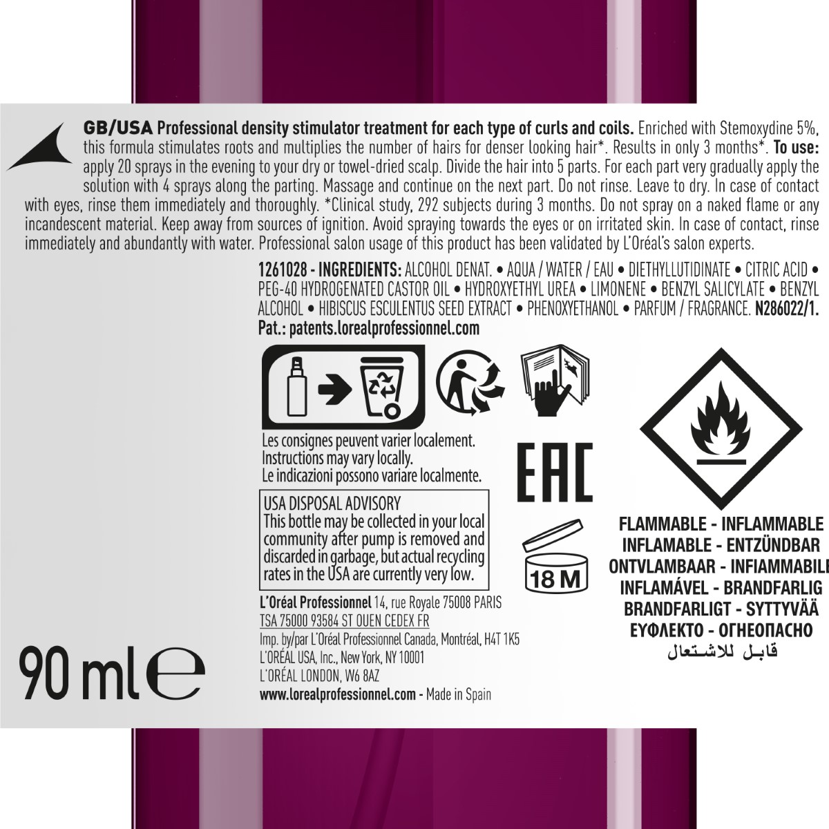 L´Oreal Professionnel Curl Expression Density stimulator Tiheduse stimulaator 90ml - Image 3