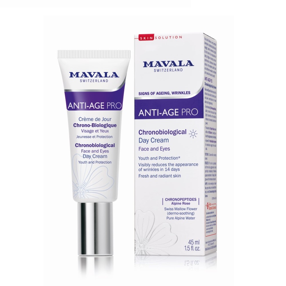 Mavala Anti Age Pro Chrono-biological Day Cream Face and Eyes noorendav päevakreem näole ja silmaümbrusele 45ml