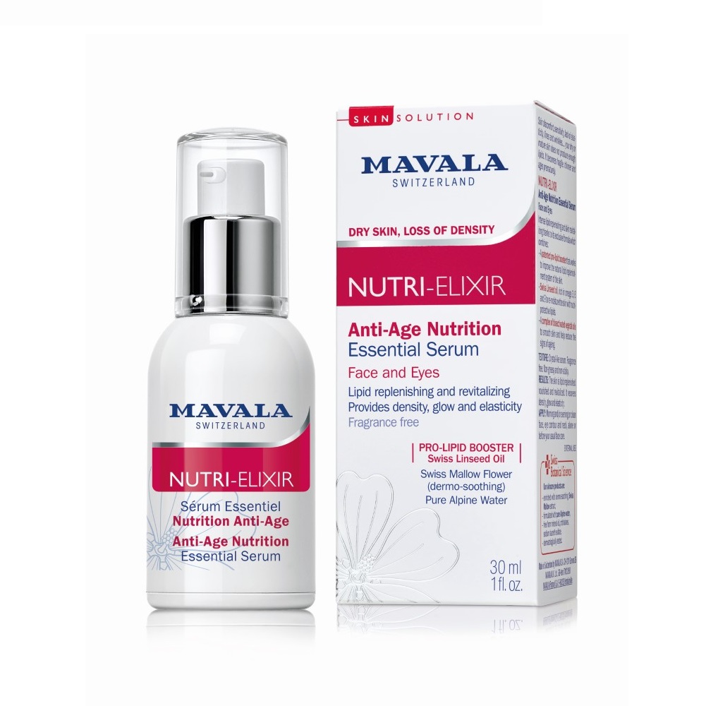 Mavala Nutri Elixir Anti-Age Essential Serum Face and Eyes toitev seerum näole ja silmaümbrusele 30ml