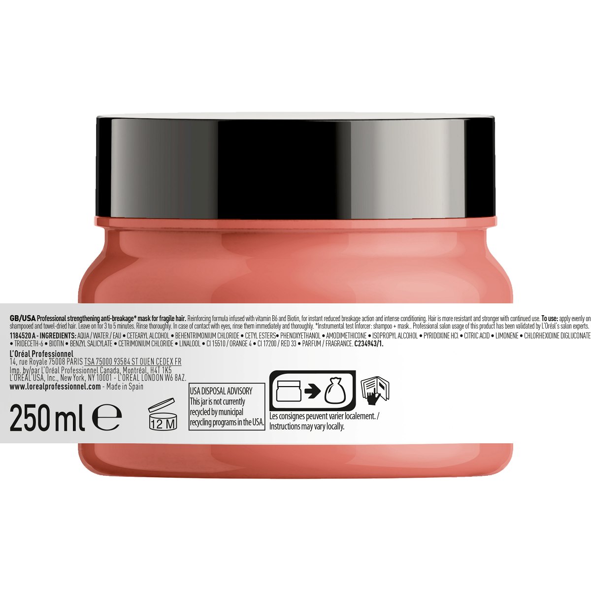 L´Oreal Professionnel Inforcer tugevdav juuksemask 250ml - Image 2