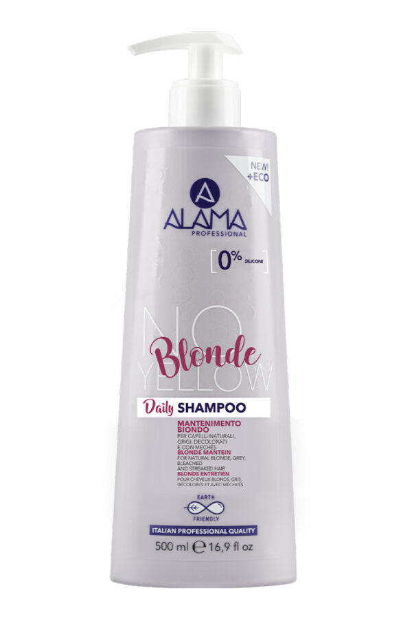 Alama No-Yellow Violetset pigmenti sisaldav šampoon igapäevaseks kasutamiseks 500ml
