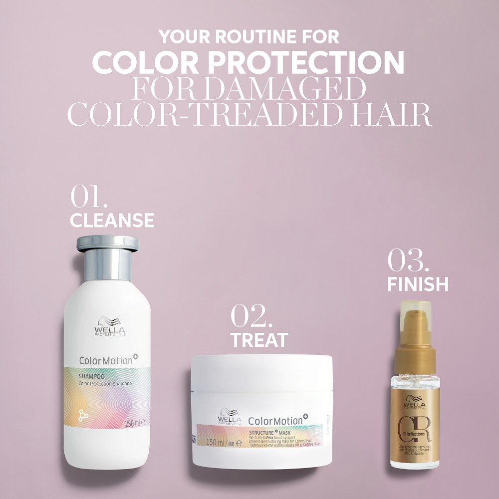 Wella Professionals Colormotion+ Color Protection Shampoo Värvi Kaitsev Šampoon 250ml - Image 4