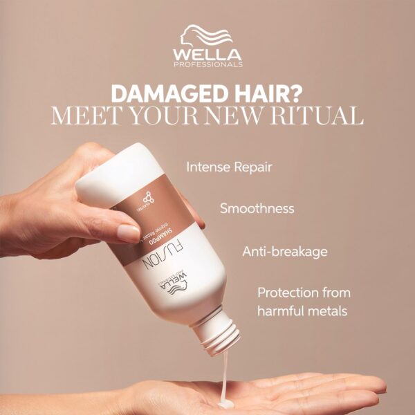 Wella Professionals Fusion Intense Repair Shampoo Intensiivne Taastav Šampoon 250ml - Image 5
