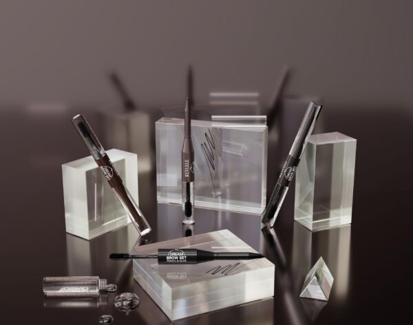 Revuele Dream Brow Set kulmupliiats ja geel-liim 01 Soft Black - Image 2