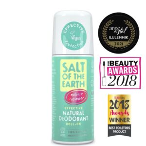 Salt of the Earth roll-on deodorant värskendava kurgi ja meloniga