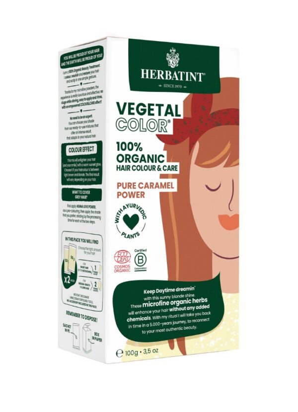 Herbatint Vegetal Juuksevärv Pure Caramel Power  Karamelli Pruun