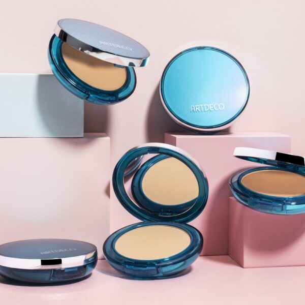 Artdeco Sun Protection Powder Foundation SPF 50 Wet&Dry kompaktpuuderi täide 95 "warm golden beige" - Image 3