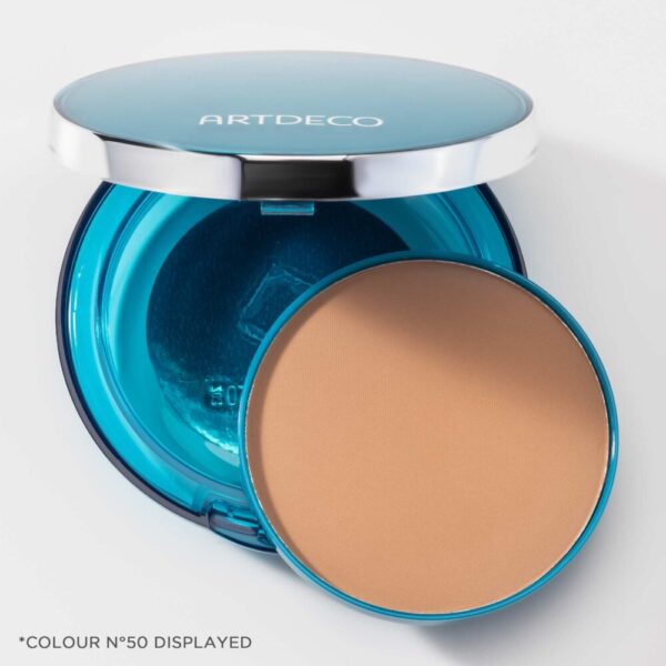Artdeco Sun Protection Powder Foundation SPF 50 Wet&Dry kompaktpuuderi täide 95 "warm golden beige" - Image 2
