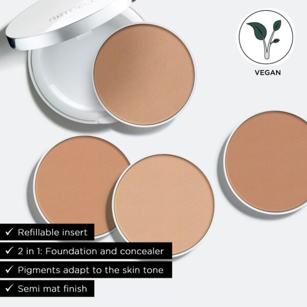 Artdeco All in One Cream kompaktjumestuskreem täide 20 warm/deep honey - Image 3