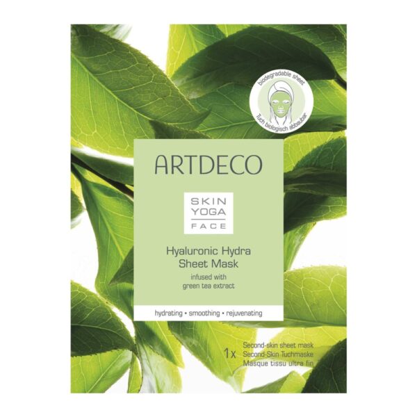 Artdeco Skin Yoga Green Tea kangasmask hüaluroonhappega