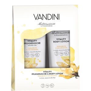 Vandini ergutav komplekt vaniljeõis-makadaamiaõli