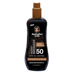 Australian Gold SPF 50 Spray Gel with bronzer päikesekaitsesprei 237ml