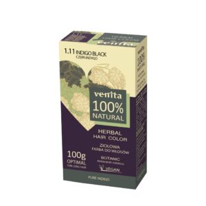 Venita 100% Natural Herbal henna pulber 1.11 "indigo black"