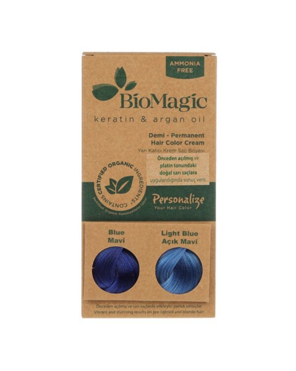 Biomagic Hair Color Cream kreemjas juuksevärv Blue 60 ml