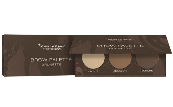Pierre Rene Brow Palette kulmuvärvide palett 03 "brunette" - Image 2
