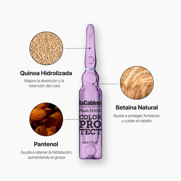 LaCabine Flash Hair Color Protect ampullid 7x5ml - Image 2