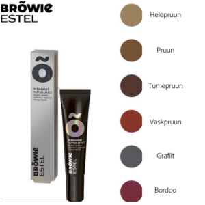 Estel Color Otsese toimega pigment kulmude tätoveerimise efektiga, vaskpruun
