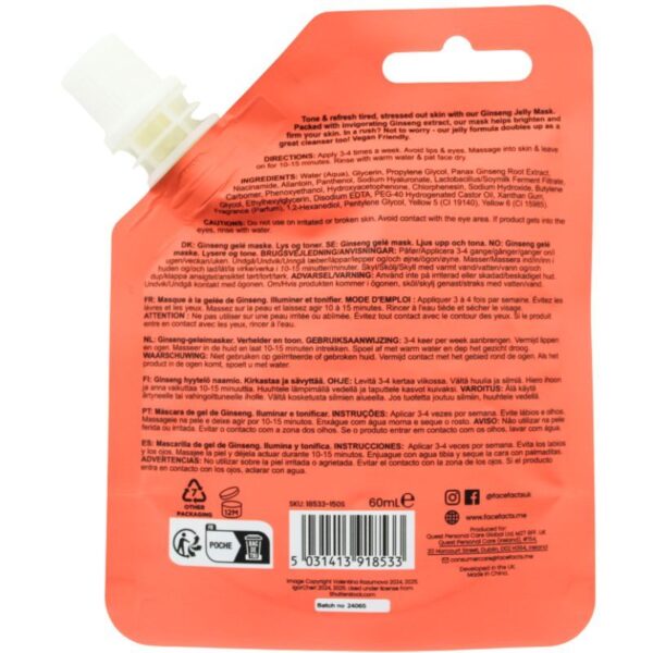 Face Facts Geelmask ginsengi ekstraktiga 60ml - Image 2