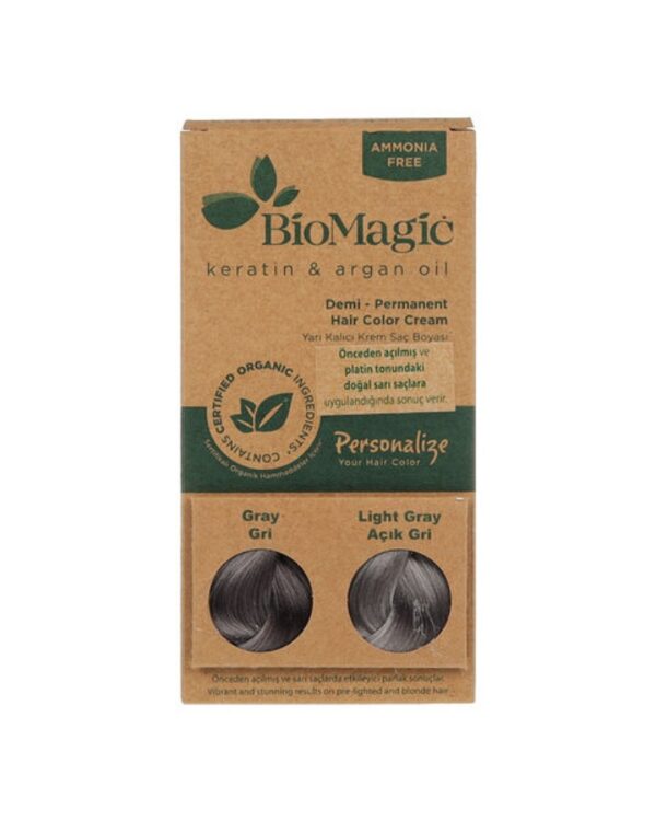 Biomagic Hair Color Cream kreemjas juuksevärv Gray 60 ml