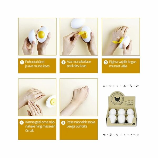 Holika Holika Smooth Egg Skin Peeling Gel kooriv geel 140ml - Image 2