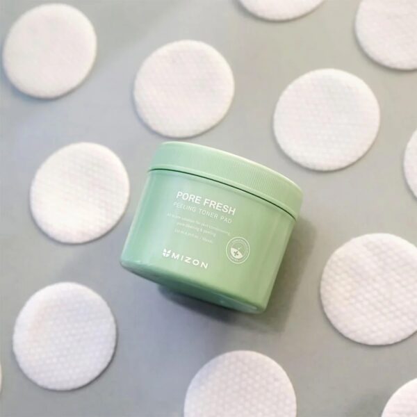 Mizon Pore Fresh Peeling Toner Pad  essentsiga läbi immutatud vatipadjakesed 60 tk - Image 3