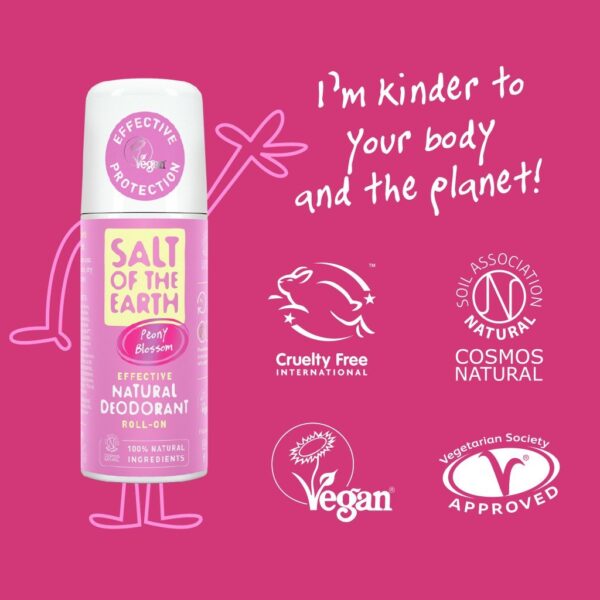 Salt of the Earth looduslik roll-on deodorant Peony Blossom - Image 2