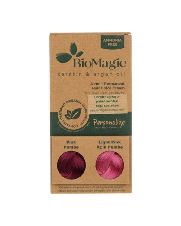 Biomagic Hair Color Cream kreemjas juuksevärv Pink 60 ml