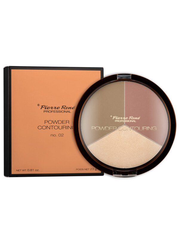 Pierre Rene Powder Contouring kontuurimispalett 02 - Image 2