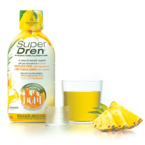 SuperDren Depura Pineapple jääkaineid väljutav ja ainevahetust kiirendav toidulisand 500ml - Image 2