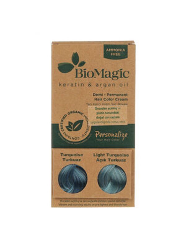 Biomagic Hair Color Cream kreemjas juuksevärv Turquoise 60 ml