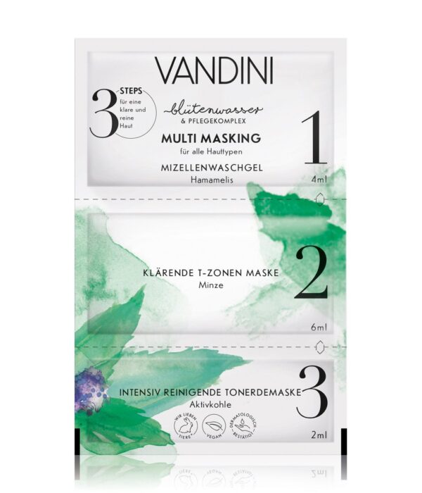 Vandini 3-astmeline multi mask näohooldus kõikidele nahatüüpidele