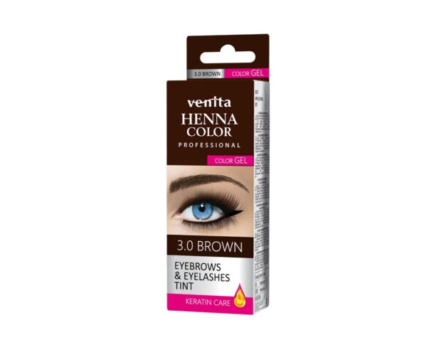 Venita Henna Color Gel kulmuvärv keratiiniga 3.0 pruun