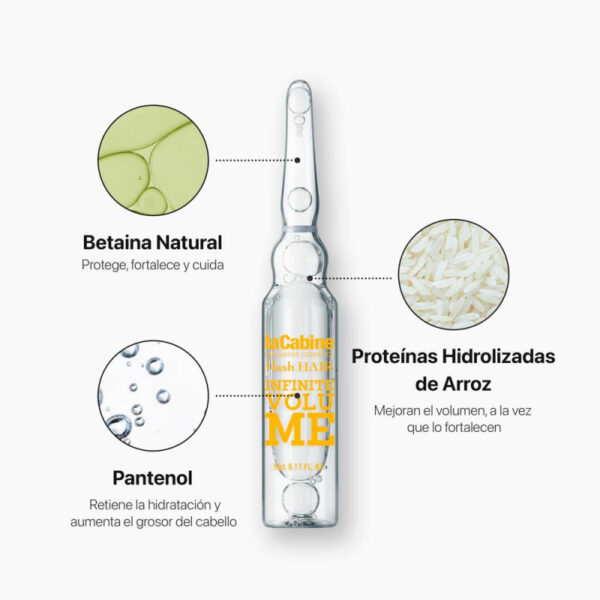 LaCabine Flash Hair Infinite Volume ampullid  7x5ml - Image 2