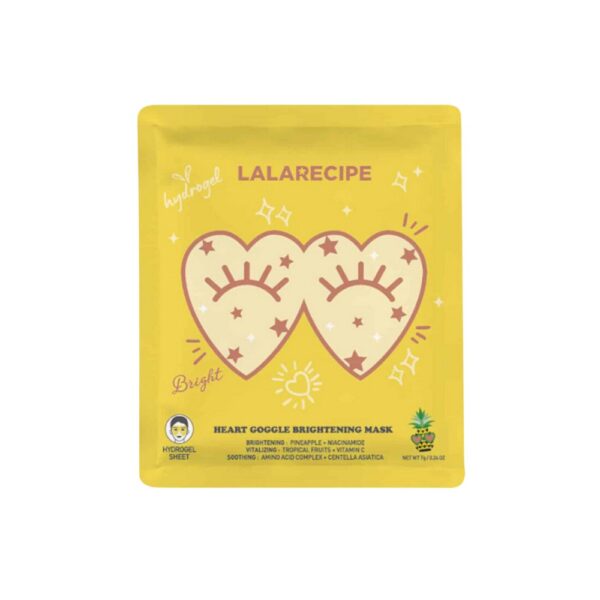 Lalarecipe Heart Goggle Brightening Mask hüdrogeelne silmamask 1tk