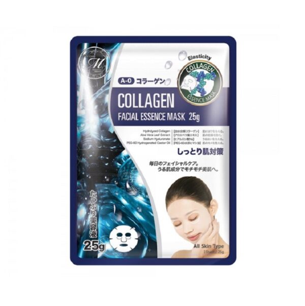 Mitomo Natural Collagen Facial Essence Mask kollageeniga näomask 26g