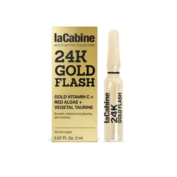 LaCabine 24K Gold Flash Kullaosakestega ampull näole 2ml