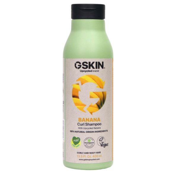 GSKIN Banaani Šampoon laines ja lokkis juustele 400ml