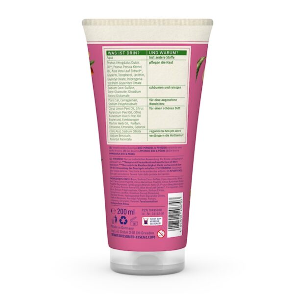 Dresdner Essenz BIO Dušigeel mandel&virsik 200 ml - Image 2