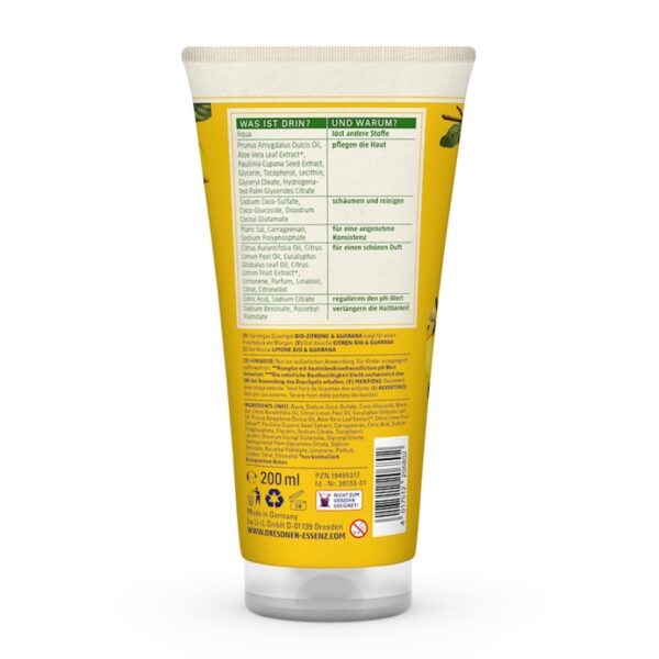 Dresdner Essenz BIO Dušigeel sidrun&guaraana 200 ml - Image 2