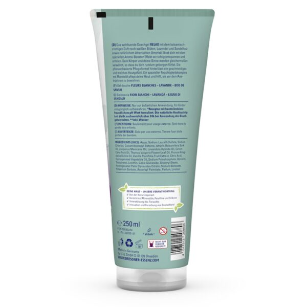Dresdner Essenz Dušigeel Relax 250ml - Image 2