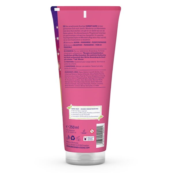 Dresdner Essenz Dušigeel Sunset Glow 250ml - Image 3