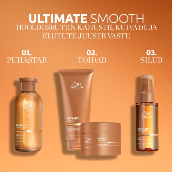 Wella Professionals Ultimate Smooth õliseerum skvalaani ja oomega-9-rasvhappega 30ml - Image 4